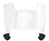 Atlanta Falcons Mini Football Helmet Visor Shield w/ Clips - PICK VISOR & LOGO COLOR