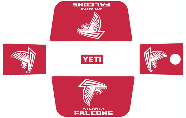 Atlanta Falcons Wrap Kit for YETI Hard Coolers Tundra Roadie Haul PICK COLOR