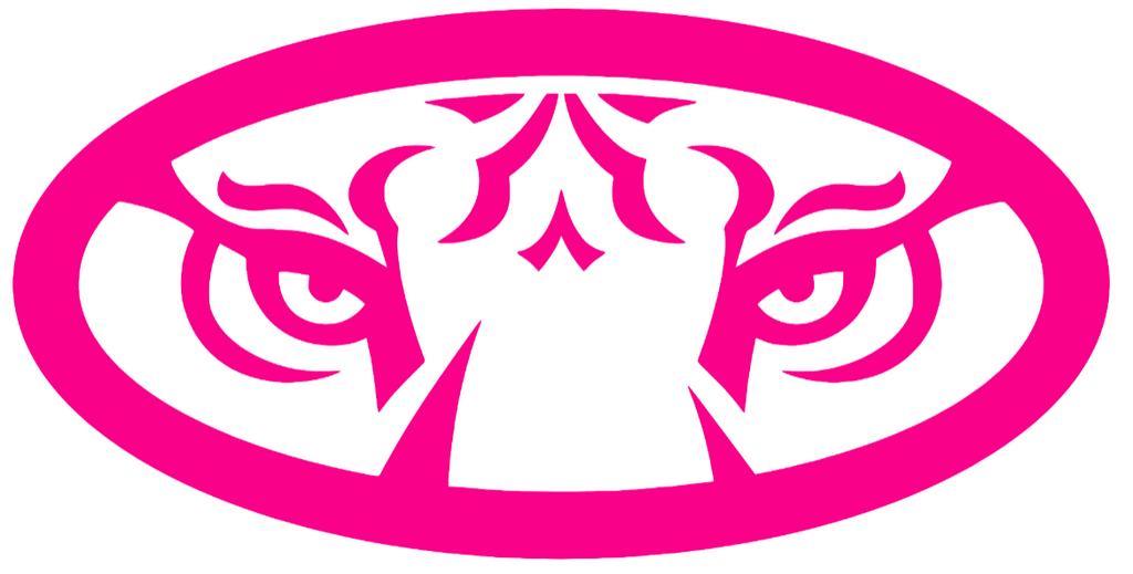 Auburn Tigers Hot Pink Alternate Logo Premium DieCut Vinyl Decal PICK SIZE