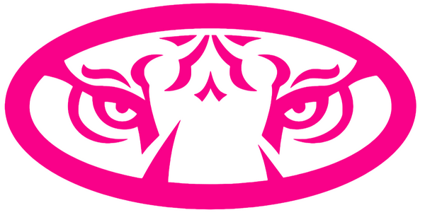 Auburn Tigers Hot Pink Alternate Logo Premium DieCut Vinyl Decal PICK SIZE