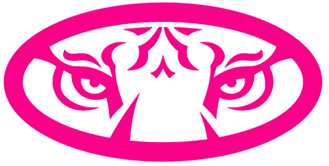 Auburn Tigers Hot Pink Alternate Logo Premium DieCut Vinyl Decal PICK SIZE