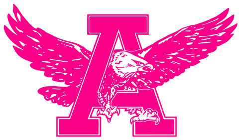 Auburn Tigers Hot Pink Retro Throwback Logo Premium DieCut Vinyl Decal PICK SIZE