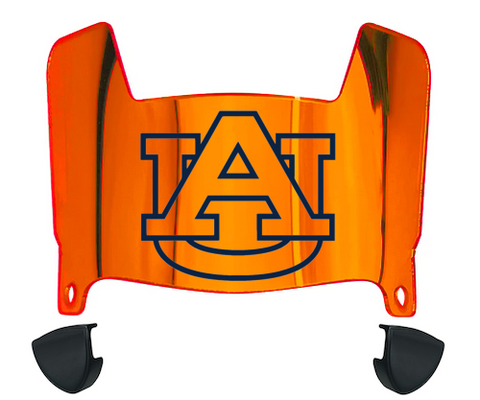 Auburn Tigers Mini Football Helmet Visor Shield w/ Clips - PICK VISOR & LOGO COLOR
