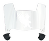 Auburn Tigers Mini Football Helmet Visor Shield w/ Clips - PICK VISOR & LOGO COLOR