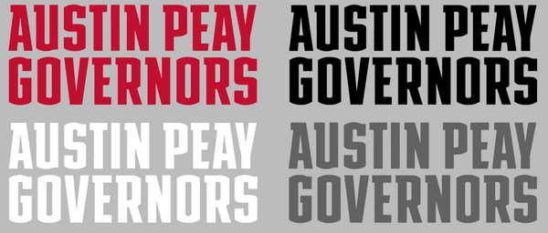 Austin Peay Governors Team Name Logo Premium DieCut Vinyl Decal PICK COLOR & SIZE