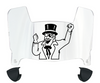 Austin Peay Governors Mini Football Helmet Visor Shield w/ Clips - PICK VISOR & LOGO COLOR