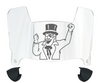 Austin Peay Governors Mini Football Helmet Visor Shield w/ Clips - PICK VISOR & LOGO COLOR