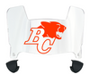 BC Lions Mini Football Helmet Visor Shield w/ Clips - PICK VISOR & LOGO COLOR