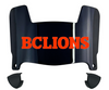 BC Lions Mini Football Helmet Visor Shield w/ Clips - PICK VISOR & LOGO COLOR