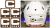 Captain Patch Jersey C Style BROWN Football Helmet Decal - Perfect for Adult & Youth Full Size Football Helmets