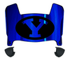 BYU Brigham Young Cougars Mini Football Helmet Visor Shield w/ Clips - PICK VISOR & LOGO COLOR