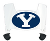 BYU Brigham Young Cougars Mini Football Helmet Visor Shield w/ Clips - PICK VISOR & LOGO COLOR