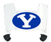 BYU Brigham Young Cougars Mini Football Helmet Visor Shield w/ Clips - PICK VISOR & LOGO COLOR