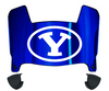 BYU Brigham Young Cougars Mini Football Helmet Visor Shield w/ Clips - PICK VISOR & LOGO COLOR