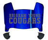 BYU Brigham Young Cougars Mini Football Helmet Visor Shield w/ Clips - PICK VISOR & LOGO COLOR