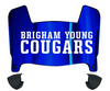 BYU Brigham Young Cougars Mini Football Helmet Visor Shield w/ Clips - PICK VISOR & LOGO COLOR
