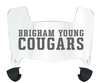 BYU Brigham Young Cougars Mini Football Helmet Visor Shield w/ Clips - PICK VISOR & LOGO COLOR