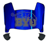 BYU Brigham Young Cougars Mini Football Helmet Visor Shield w/ Clips - PICK VISOR & LOGO COLOR
