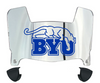 BYU Brigham Young Cougars Mini Football Helmet Visor Shield w/ Clips - PICK VISOR & LOGO COLOR