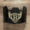 Baltimore Ravens Full Size Football Helmet Visor Shield Black Dark Tint w/ Clips - PICK LOGO COLOR