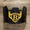 Baltimore Ravens Full Size Football Helmet Visor Shield Black Dark Tint w/ Clips - PICK LOGO COLOR