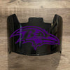 Baltimore Ravens Full Size Football Helmet Visor Shield Black Dark Tint w/ Clips - PICK LOGO COLOR