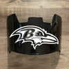 Baltimore Ravens Full Size Football Helmet Visor Shield Black Dark Tint w/ Clips - PICK LOGO COLOR