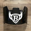 Baltimore Ravens Full Size Football Helmet Visor Shield Black Dark Tint w/ Clips - PICK LOGO COLOR