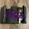 Baltimore Ravens Full Size Football Helmet Visor Shield Gold Iridium Mirror w/ Clips - PICK LOGO COLOR