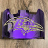 Baltimore Ravens Full Size Football Helmet Visor Shield Purple Iridium Mirror w/ Clips - PICK LOGO COLOR