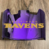 Baltimore Ravens Full Size Football Helmet Visor Shield Purple Iridium Mirror w/ Clips - PICK LOGO COLOR