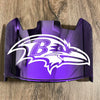 Baltimore Ravens Full Size Football Helmet Visor Shield Purple Iridium Mirror w/ Clips - PICK LOGO COLOR