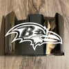 Baltimore Ravens Full Size Football Helmet Visor Shield Silver Chrome Mirror w/ Clips - PICK LOGO COLOR