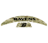 Baltimore Ravens MIDI Mid Size SpeedFlex Football Helmet Front & Back Bumper Decal Set - Pick Color