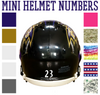 Baltimore Ravens Jersey Style Vinyl Number Decal Sheet Set of 50 #0-9 - Pick Color & Size