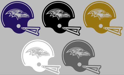 Baltimore Ravens Retro Football Helmet Premium DieCut Vinyl Decal PICK COLOR & SIZE