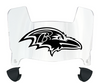 Baltimore Ravens Mini Football Helmet Visor Shield w/ Clips - PICK VISOR & LOGO COLOR
