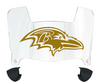 Baltimore Ravens Mini Football Helmet Visor Shield w/ Clips - PICK VISOR & LOGO COLOR
