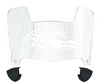 Baltimore Ravens Mini Football Helmet Visor Shield w/ Clips - PICK VISOR & LOGO COLOR