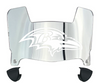 Baltimore Ravens Mini Football Helmet Visor Shield w/ Clips - PICK VISOR & LOGO COLOR