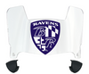 Baltimore Ravens Mini Football Helmet Visor Shield w/ Clips - PICK VISOR & LOGO COLOR