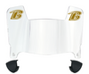 Baltimore Ravens Mini Football Helmet Visor Shield w/ Clips - PICK VISOR & LOGO COLOR