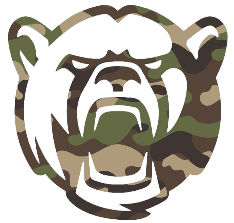 Baylor Bears Woodland Camo Camouflage Mascot Logo Premium DieCut Vinyl Decal PICK SIZE