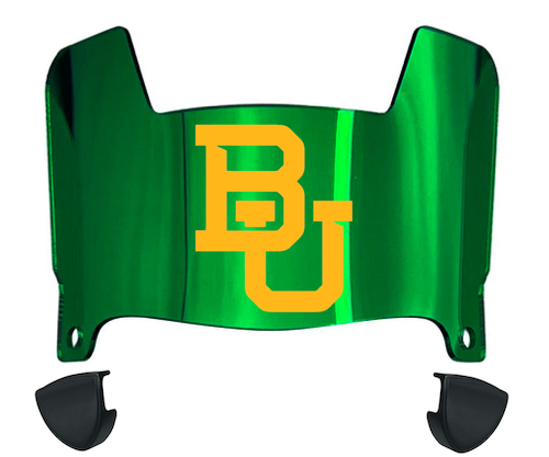 Baylor Bears Mini Football Helmet Visor Shield w/ Clips - PICK VISOR & LOGO COLOR