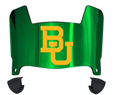 Baylor Bears Mini Football Helmet Visor Shield w/ Clips - PICK VISOR & LOGO COLOR