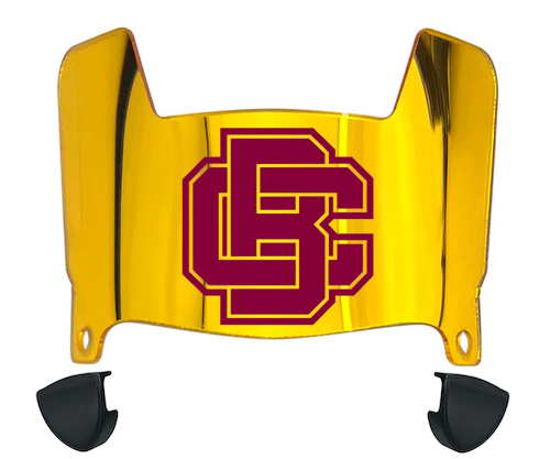 Bethune Cookman Wildcats Mini Football Helmet Visor Shield w/ Clips - PICK VISOR & LOGO COLOR
