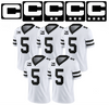 Black Captain C w/ Stars Thermal Iron On - Football Jersey Patch Style Premium DTF Iron On
