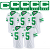 Kelly Green Captain C w/ Stars Thermal Iron On - Football Jersey Patch Style Premium DTF Iron On