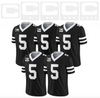 White Captain C w/ Stars Thermal Iron On - Football Jersey Patch Style Premium DTF Iron On