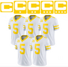 Yellow Captain C w/ Stars Thermal Iron On - Football Jersey Patch Style Premium DTF Iron On